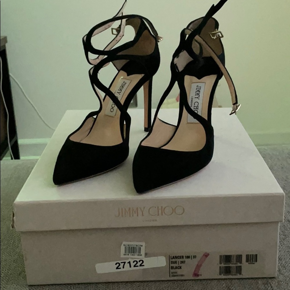 Jimmy Choo Lancer Suede Sandal